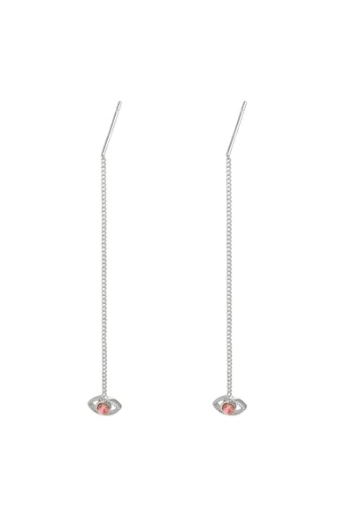 Earrings Chained Eye Silver Color Copper h5 